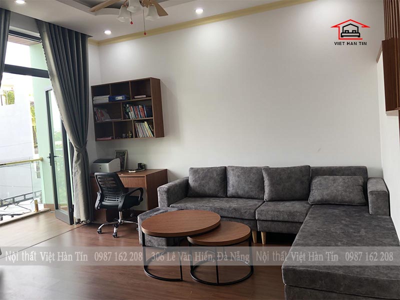 phòng khách nhỏ hiện đại tầng 2